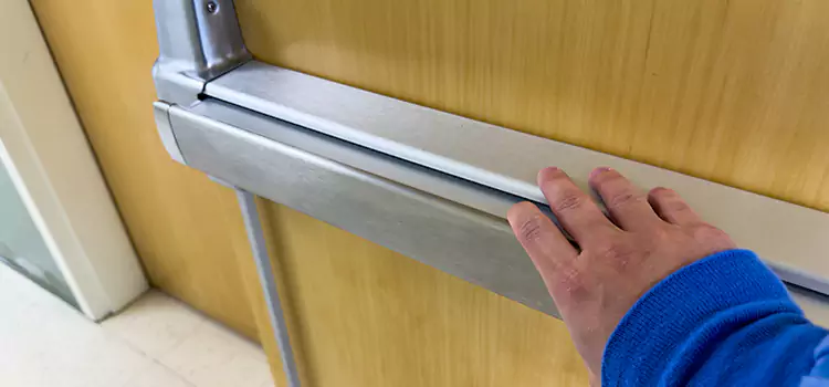 Installing a Push Bar on a Door Olympia