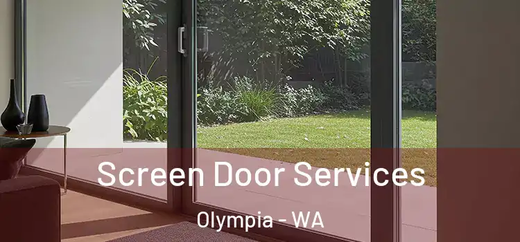 Screen Door Services Olympia - WA
